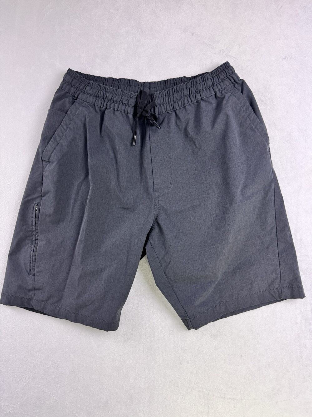 Kenneth Cole New York 4-Way Stretch Tech Shorts Charcoal Gray Men’s Medium